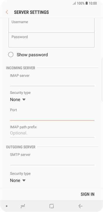 Press the field below 