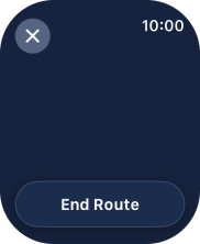 Press End Route.