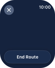 Press End Route.