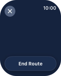 Press End Route.