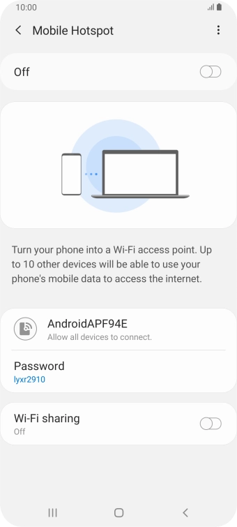 Press the menu icon.