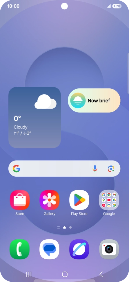 When the battery charging icon is displayed, charging is in progress.