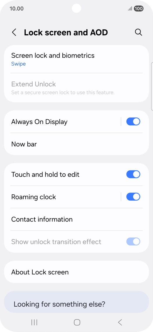 Press Screen lock and biometrics.