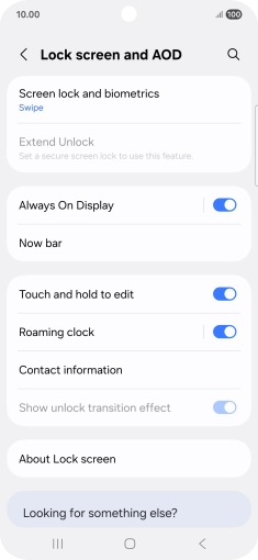 Press Screen lock and biometrics.