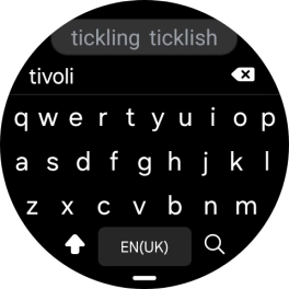 Key in the required destination and press the search icon.