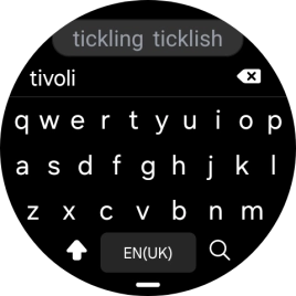 Key in the required destination and press the search icon.