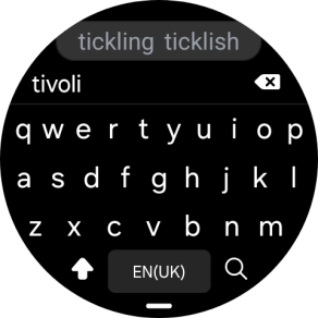 Key in the required destination and press the search icon.