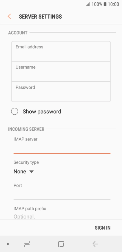 Press the drop down list below 