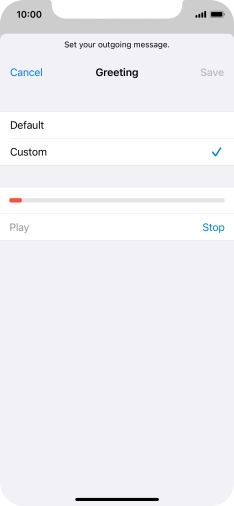 Press Stop to stop recording.