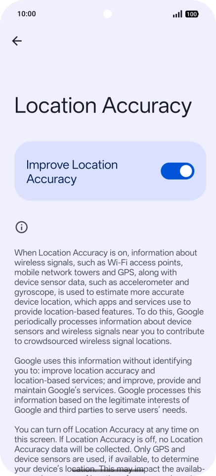 If you press the indicator next to 
