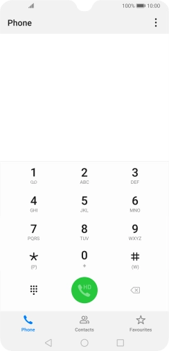 Press the menu icon.