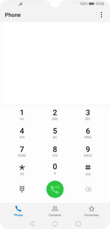 Press the menu icon.