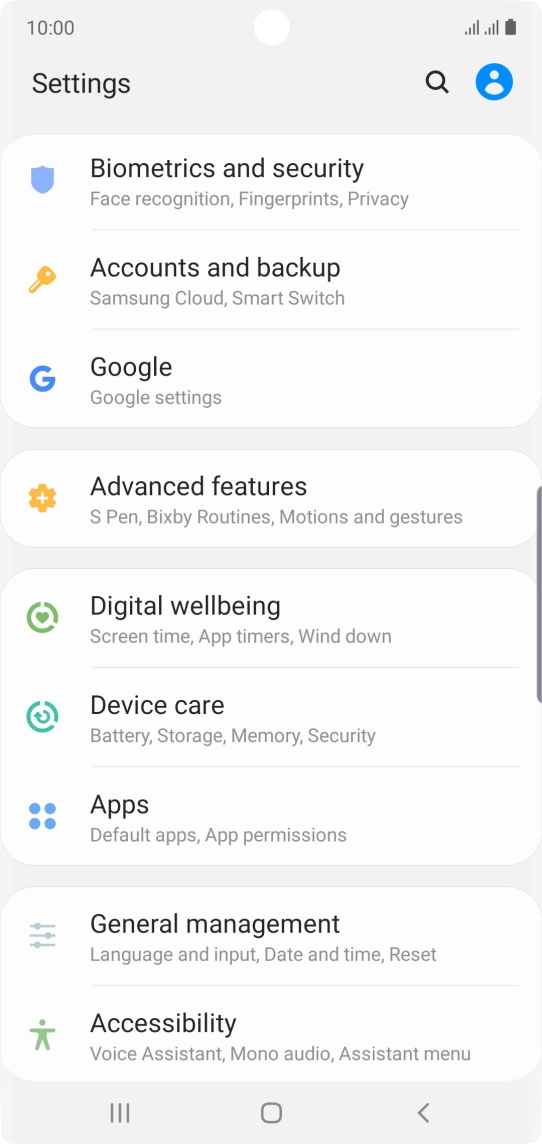 Press Accounts and backup.