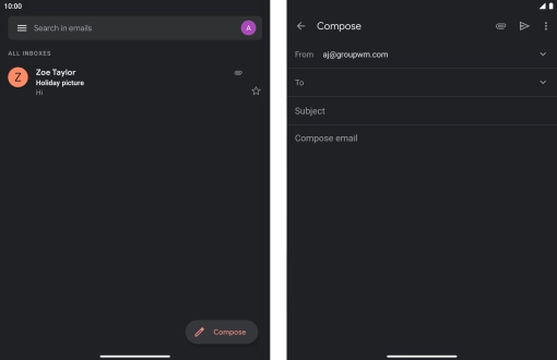 Press the field next to 