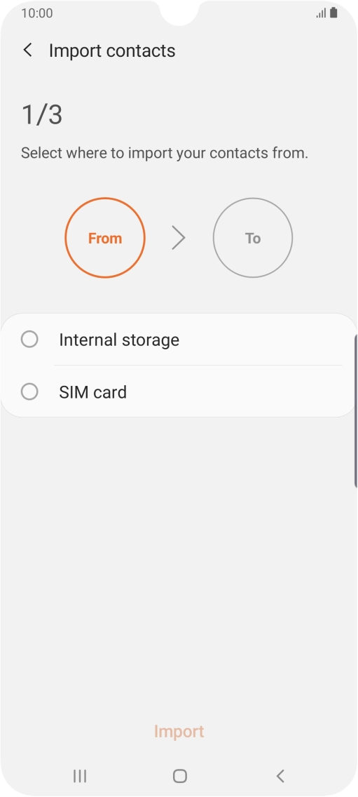 Press the name of the SIM.