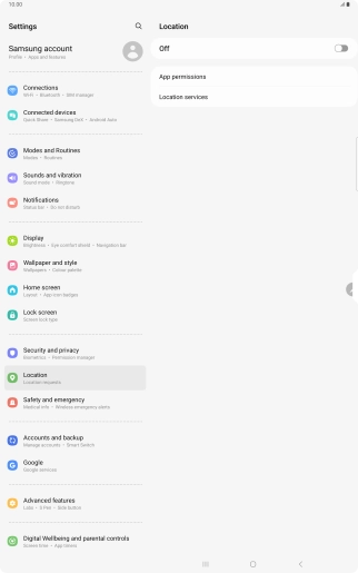 Press the indicator to turn the function on or off.