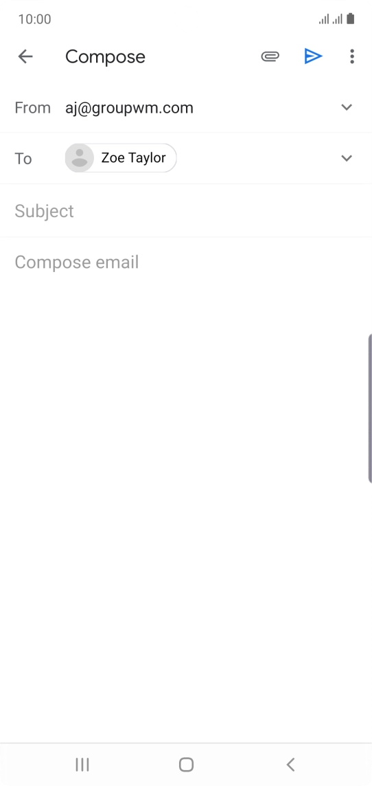 Press Subject and key in the required subject.