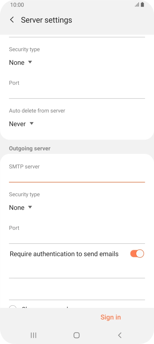 Press the drop down list below 
