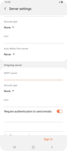 Press the drop down list below 