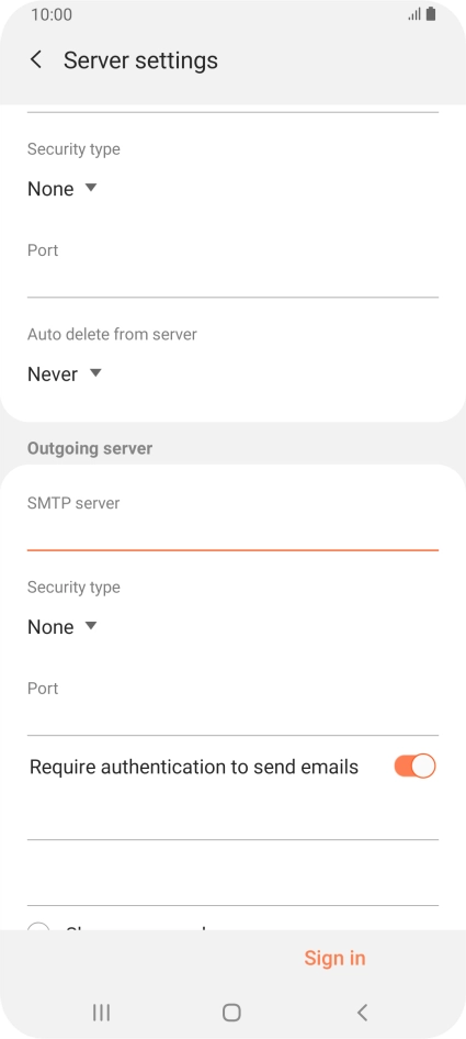 Press the drop down list below 