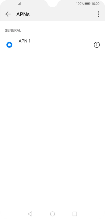 Press the menu icon.