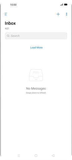 Slide your finger right starting from the left side of the screen.