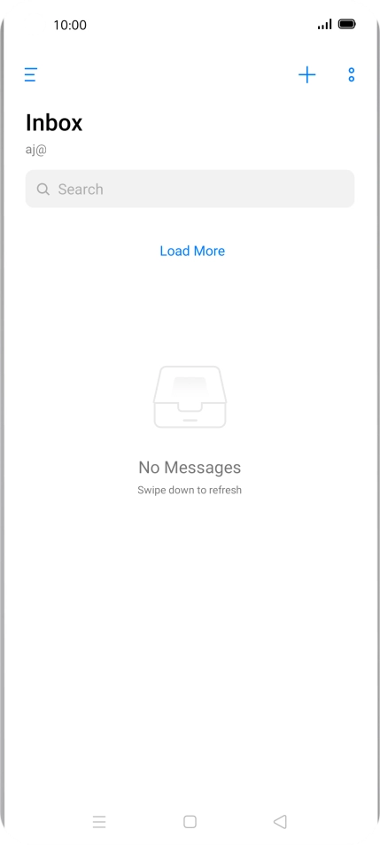 Slide your finger right starting from the left side of the screen.