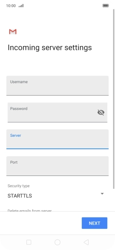 Press the field below 