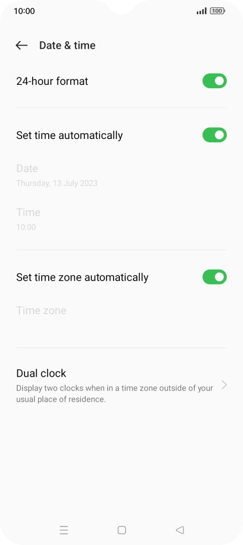 Press the Home key to return to the home screen.