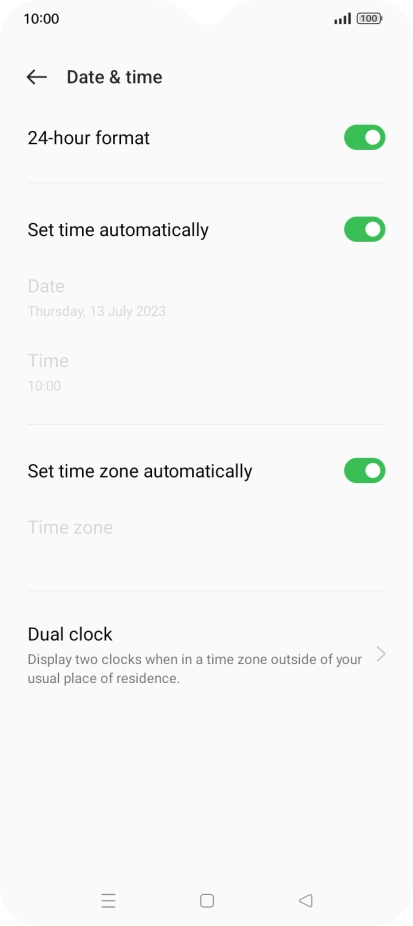 Press the Home key to return to the home screen.