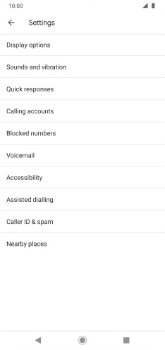 Press Calling accounts.