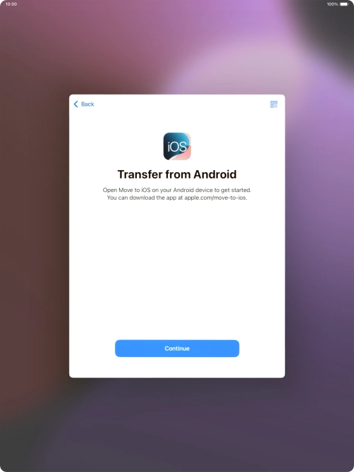 To transfer content to your tablet, you need to install the app 