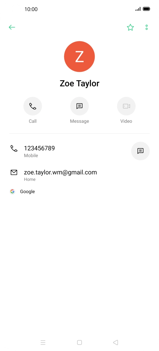 Press the call icon next to the required number.