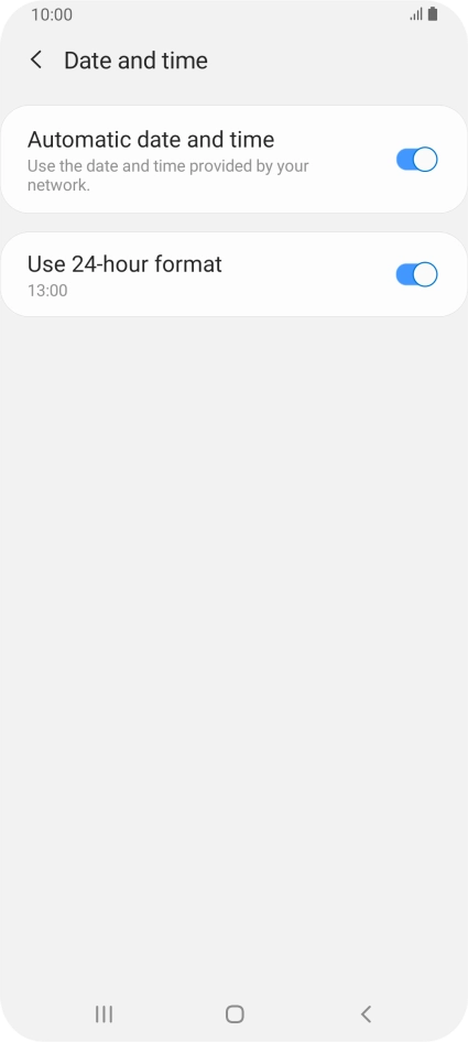 Press the Home key to return to the home screen.