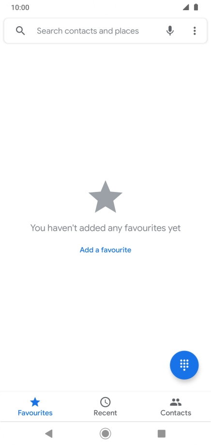 Press the menu icon.