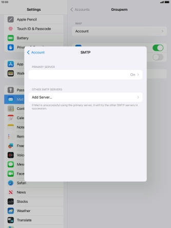 Press the field below 