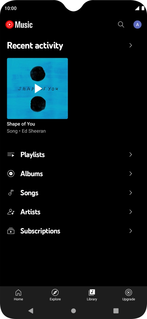 Press the required category and go to the required audio file.