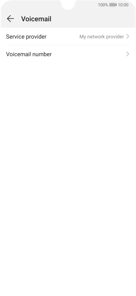 Press Voicemail number.