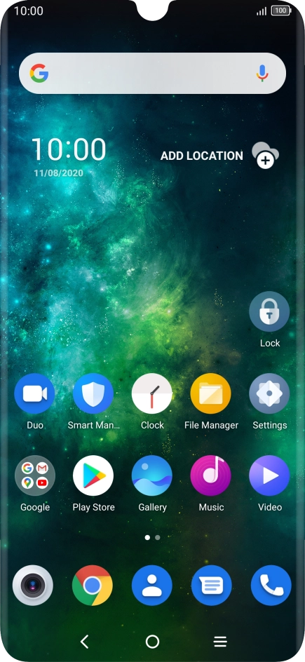 When the phone is turned on, you can always see the battery power level. The larger the coloured section of the battery icon, the more remaining battery power.