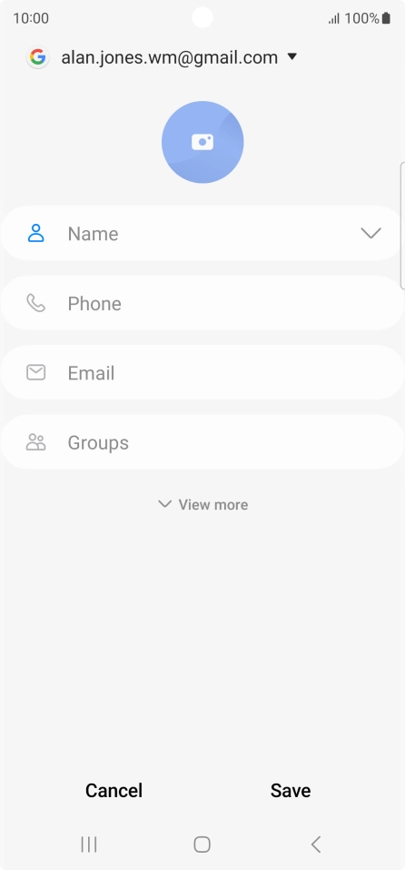 Press the address book drop down list.