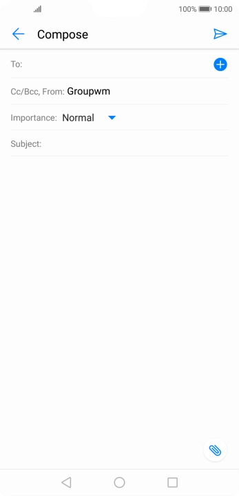 Press To and key in the first letters of the recipient's name.
