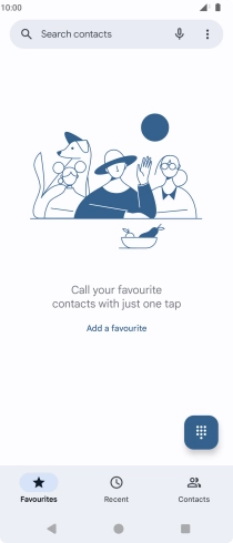 Press the menu icon.