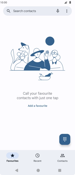 Press the menu icon.