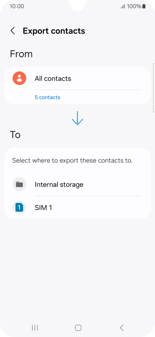 Press the name of the SIM.