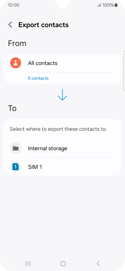 Press the name of the SIM.