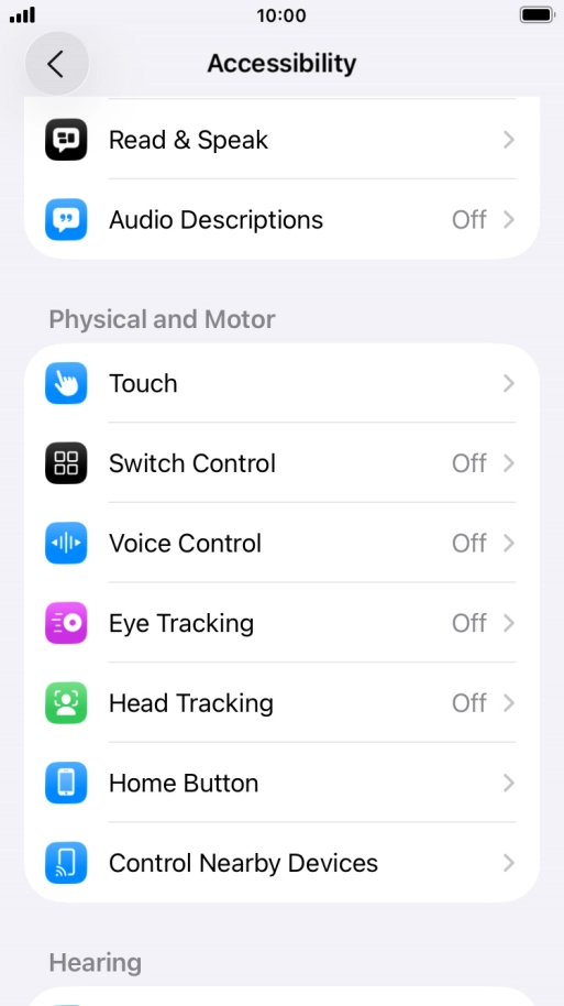 Press the required category below 