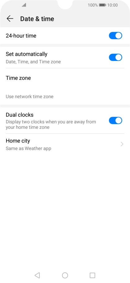 Press the Home key to return to the home screen.