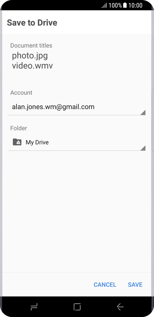 Press the field below 