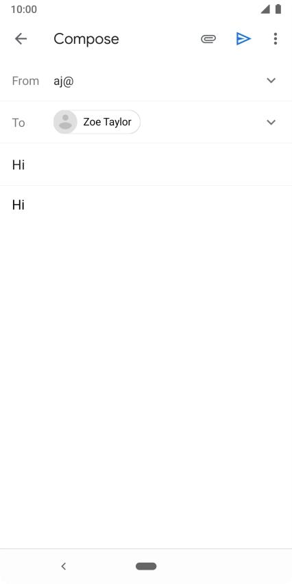 Press the attachment icon.