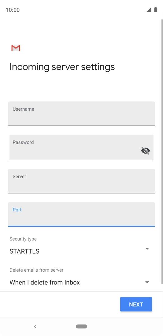 Press the drop down list below 